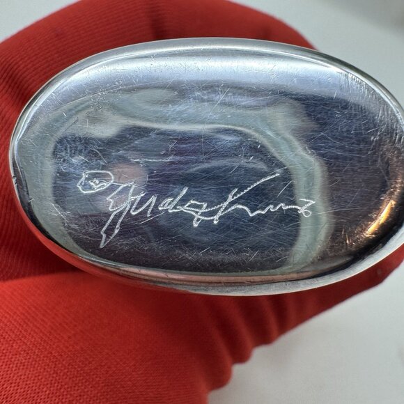 Vintage Sterling Silver Perfume Bottle Red Swirl Acrylic Top Signed Modernist - Picture 4 of 11